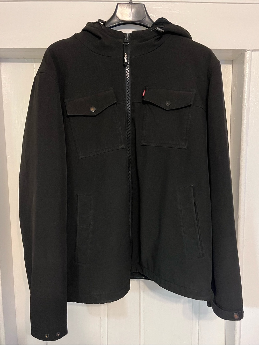 Levi’s Sherpa lined Men's Black Hooded Jacket